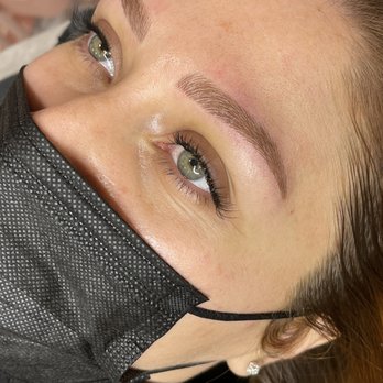 KD Brows - Right after microbladding touch-up. - Waxing Near Me - Studio City, California KD Brows - Right after microbladding touch-up. - Waxing Near Me - Studio City, California