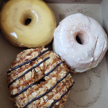 Hook And Press Donuts - Burnt honey & rosemary, brown butter and samoa - Donuts Near Me - Santa Barbara, California