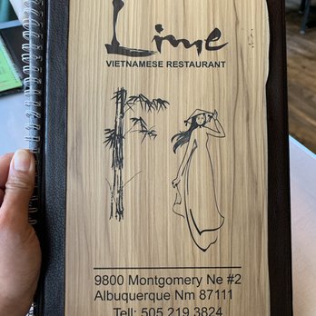 Lime Vietnamese Restaurant - The cover of the menu. - Vietnamese Near Me - Albuquerque, New Mexico Lime Vietnamese Restaurant - The cover of the menu. - Vietnamese Near Me - Albuquerque, New Mexico