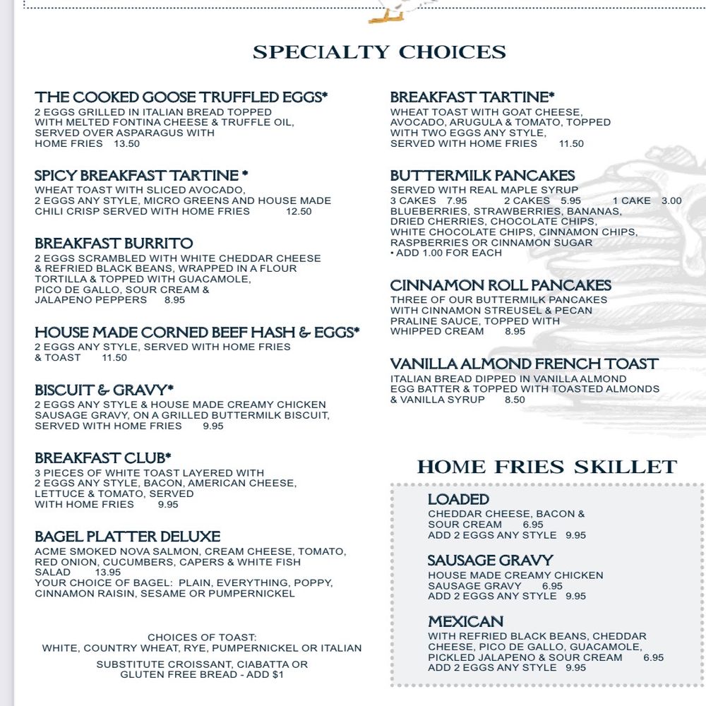 The Cooked Goose - Breakfast & Brunch Near Me - Westerly, Rhode Island The Cooked Goose - Breakfast & Brunch Near Me - Westerly, Rhode Island