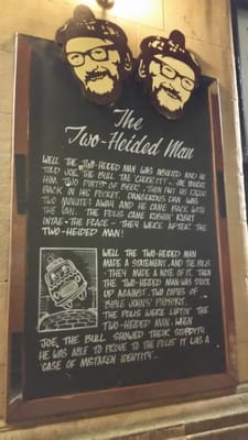 Menu photo 1 The Two Heided Man Glasgow, GLG