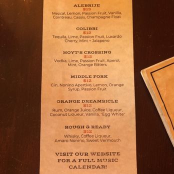 Golden Era - Special Menu - Cocktail Bars Near Me - Nevada City, California Golden Era - Special Menu - Cocktail Bars Near Me - Nevada City, California