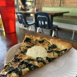 Home Slice Pizza - 2. White Pie with Spinach