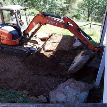 Mark Odlin General Engineering - an excavator digging a hole - General Contractors Near Me Mark Odlin General Engineering - an excavator digging a hole - General Contractors Near Me