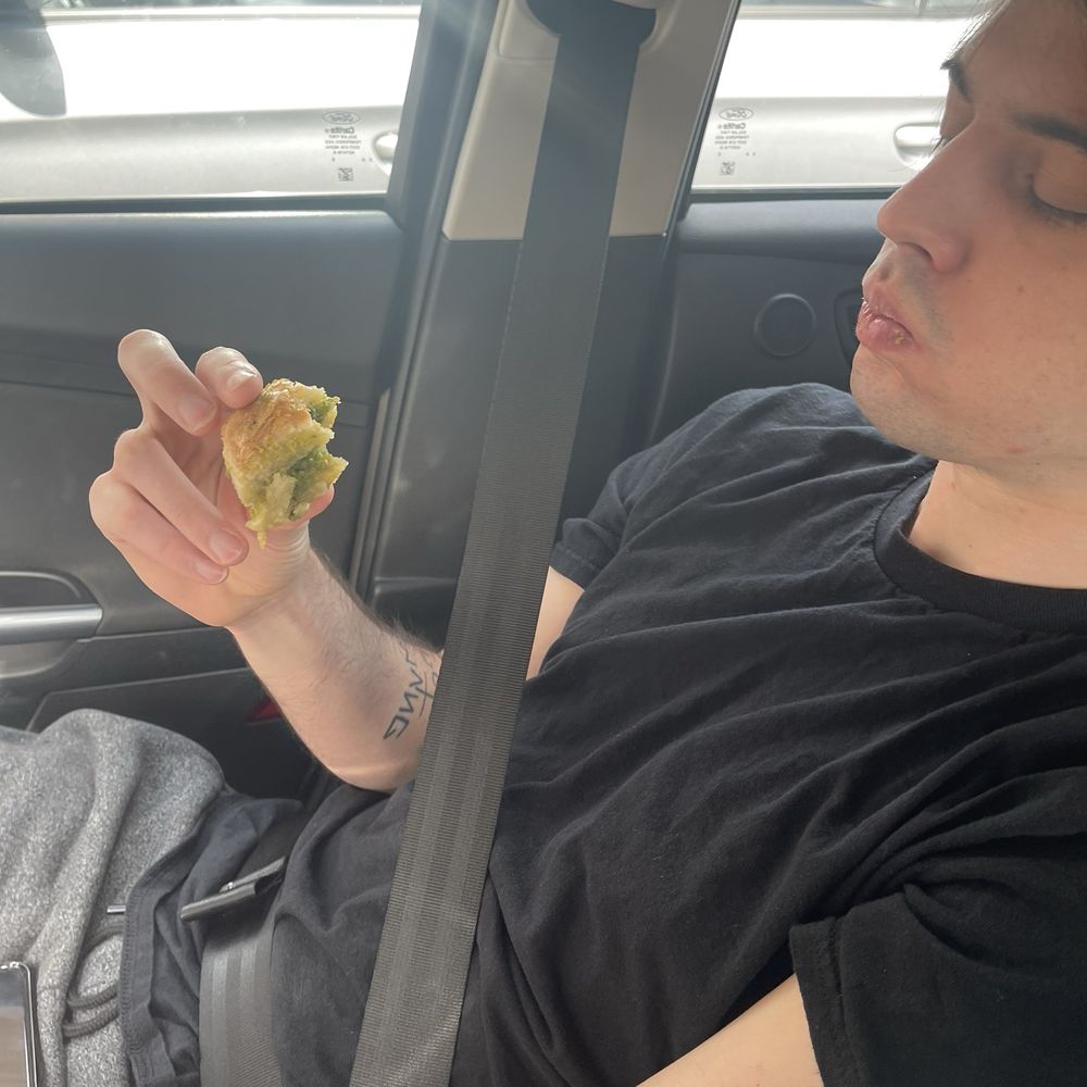 Royal Roastery - Houston - Damon eating baklava for the first time! - Coffee Roasteries Near Me - Houston, Texas Royal Roastery - Houston - Damon eating baklava for the first time! - Coffee Roasteries Near Me - Houston, Texas