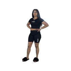 LFTF CLOTHING  - LFTF Logo Biker Set Black/Grey/White