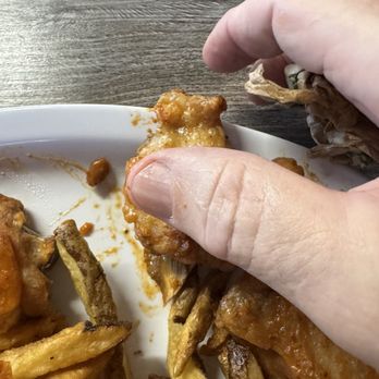 Hot Off The Coals BBQ - More reheated garbage. Never saw a chicken thigh so small. - Barbeque Near Me - Easton, Maryland