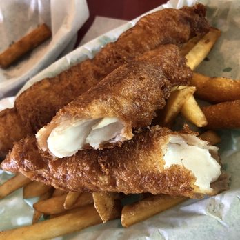 Zeke's Fish & Chips - Cod and fries was absolutely delicious - Fish & Chips Near Me - Fort Worth, Texas