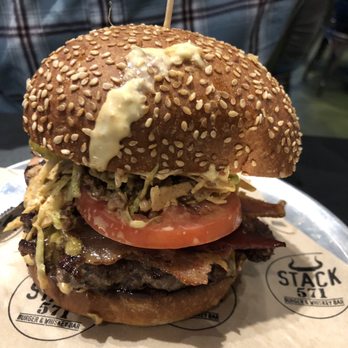 Stack 571 Burger & Whiskey Bar - Pear burger (special of the day) - Burgers Near Me - Bothell, Washington Stack 571 Burger & Whiskey Bar - Pear burger (special of the day) - Burgers Near Me - Bothell, Washington