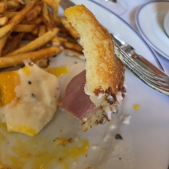Bouchon - Wonder bread in the Croque Madame. - French Near Me - Las Vegas, Nevada