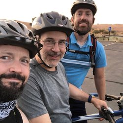 Double Down Bike Shop - Heading out on the Slickrock trail
