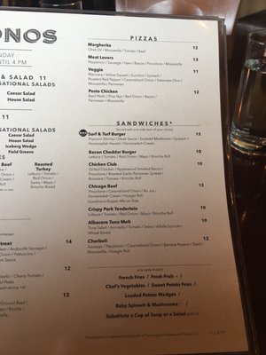 Menu photo 8 Charbonos Avon, IN