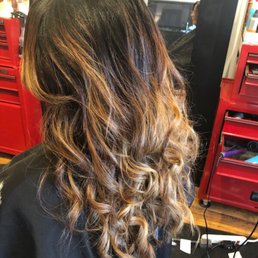Just finished getting my hair done baylage and Brazilian. Just finished getting my hair done baylage and Brazilian.