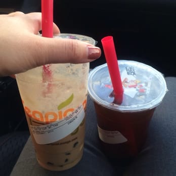 Teapioca Lounge - I'm holding the ice cream coffee and lavender tea - Coffee & Tea Near Me - Austin, Texas Teapioca Lounge - I'm holding the ice cream coffee and lavender tea - Coffee & Tea Near Me - Austin, Texas