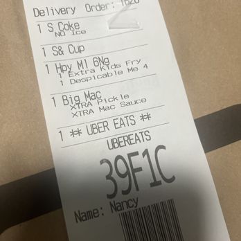 McDonald's - It says right there!!! Proof... - Fast Food Near Me - Newbury Park, California McDonald's - It says right there!!! Proof... - Fast Food Near Me - Newbury Park, California