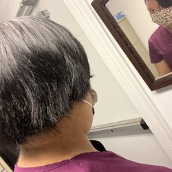 Hair Fashion Studio - I was told about the back of my hair from my mom and friends at work. And it looked choppy. I didn't like it at all.