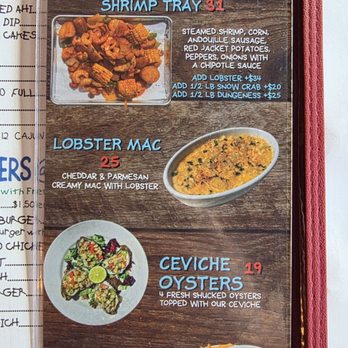 The Crab Pot - Menu - Specials (2/2) - Seafood Near Me - Long Beach, California