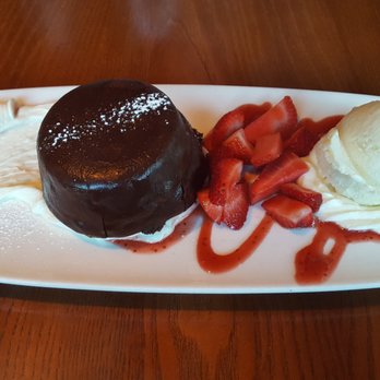 CityGate Grille - Chocolate Cake with white chocolate mousse in the center. So good! - American Near Me - Naperville, Illinois