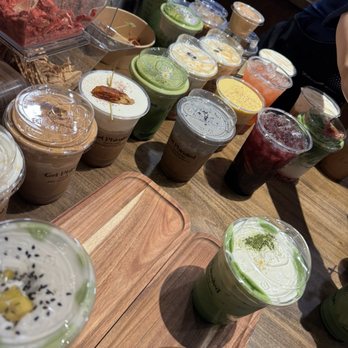 The Phin - Drinks waiting to be distributed - Coffee & Tea Near Me - Houston, Texas