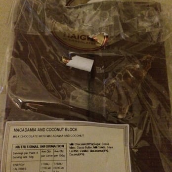 Haigh's Chocolates - Macadamia and coconut block - Chocolatiers & Shops Near Me - Sydney, NSW