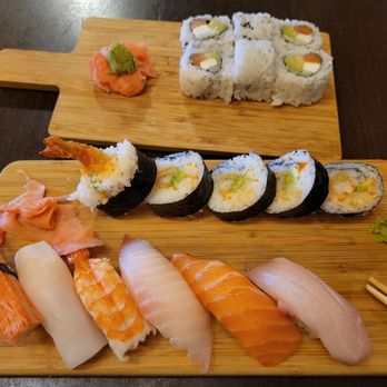 Sushigawa - Sushi combination C and Philly roll - Sushi Bars Near Me - Peoria, Illinois