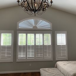 Shutters with "half-sunshine" on top, very intricate! Shutters with "half-sunshine" on top, very intricate!