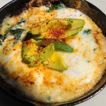 Oddfellows Cafe & Bar - Baked Eggs- added the Avocado and it was delicious! - Breakfast & Brunch Near Me - Seattle, Washington