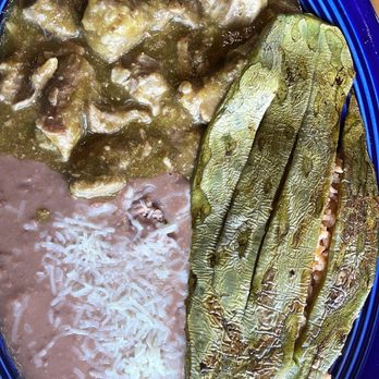 Katrina's Mexican Kitchen - Chile Verde Plate & Nopales - Mexican Near Me - Artesia, California