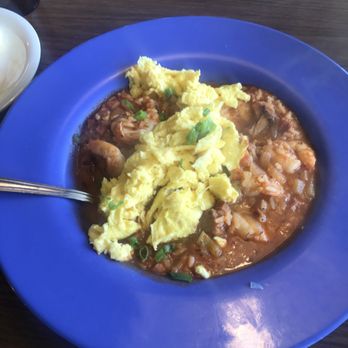 Cajun Kitchen Cafe - Jambalaya w/Eggs - Cajun/Creole Near Me - Santa Barbara, California Cajun Kitchen Cafe - Jambalaya w/Eggs - Cajun/Creole Near Me - Santa Barbara, California