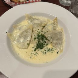 Mushroom ravioli