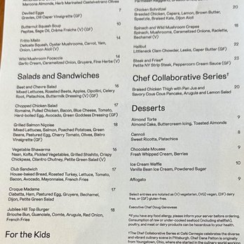 The Café Carnegie - 2024 menu for foods - New American Near Me - Pittsburgh, Pennsylvania The Café Carnegie - 2024 menu for foods - New American Near Me - Pittsburgh, Pennsylvania