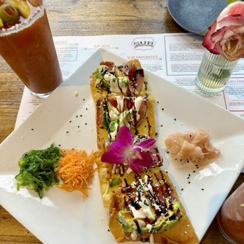 Sur at The Barnyard - Sashimi Won Tons and Bloody Mary's. - New American Near Me - Carmel, California Sur at The Barnyard - Sashimi Won Tons and Bloody Mary's. - New American Near Me - Carmel, California