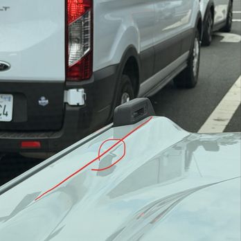 Big Joe's Dent Removal - Before the fix - Body Shops Near Me - Manhattan Beach, California