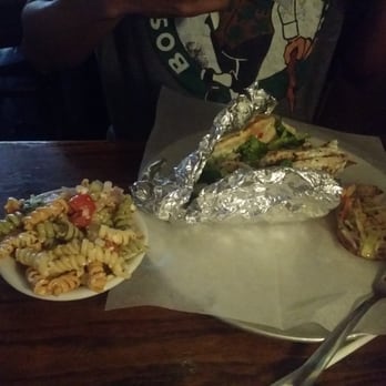 Copper Penny - Chicken pita wrap, pasta salad - American Near Me - Wilmington, North Carolina Copper Penny - Chicken pita wrap, pasta salad - American Near Me - Wilmington, North Carolina