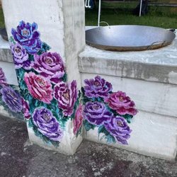 Glacier Haven RV & Campground - Hand painted art work!