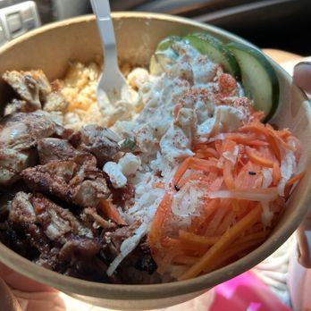 Okonomi Asian Grill - Hawaiian-ish with Teriyaki Chicken Bowl - Korean Near Me - Fairfax, Virginia