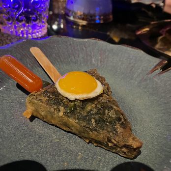 MaKiin - chive cakes with quail egg + sweet n' sour sauce (10/10) - Thai Near Me - Houston, Texas MaKiin - chive cakes with quail egg + sweet n' sour sauce (10/10) - Thai Near Me - Houston, Texas