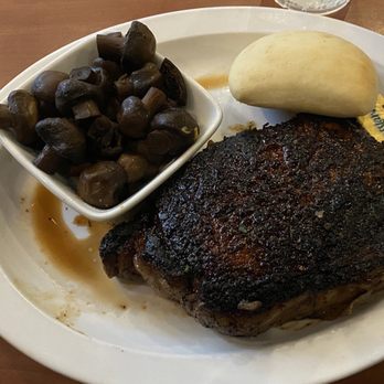 Hunter's Pub and Steakhouse - Ribeye with mushrooms... - New American Near Me - Hamilton, Georgia Hunter's Pub and Steakhouse - Ribeye with mushrooms... - New American Near Me - Hamilton, Georgia