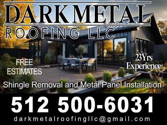 Slide of Dark Metal Roofing