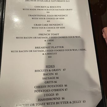 Bernard's - Menu - New American Near Me - Roanoke, Virginia
