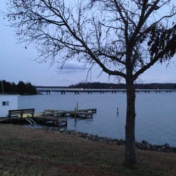 High Point Marina and Lighthouse Inn - Marina out back of Lighthouse Inn. Moments after sunset. Cloudy day. - Hotels Near Me - Mineral, Virginia