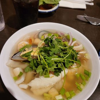 Riverbank Express - Seafood with rice noodles. Great service. We stopped to check it out and wow. - Salad Near Me - Tacoma, Washington