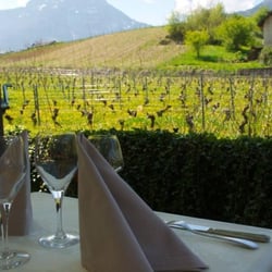 Auberge Saint Vincent - Terrasse dans les vignes