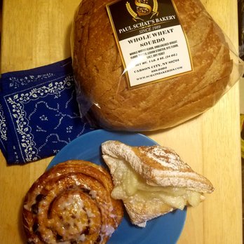 Paul Schat's Bakery - What I Bought. Whole wheat sourdough, apple popover and cinnamon raisin roll. @12.92 incl tip. - Bakeries Near Me - Carson City, Nevada Paul Schat's Bakery - What I Bought. Whole wheat sourdough, apple popover and cinnamon raisin roll. @12.92 incl tip. - Bakeries Near Me - Carson City, Nevada