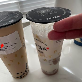 TP Tea - See the gap is about 2 fingers - Bubble Tea Near Me - Irvine, California