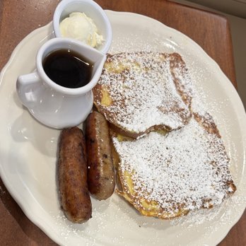 The Original Pancake House - Kid's French toast with sausage - Breakfast & Brunch Near Me - Cincinnati, Ohio The Original Pancake House - Kid's French toast with sausage - Breakfast & Brunch Near Me - Cincinnati, Ohio