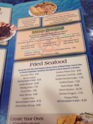 Menu photo 4 Harbor Inn Seafood Restaurant Columbia, SC