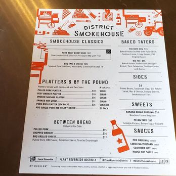 District Smokehouse - Menu - Barbeque Near Me - Savannah, Georgia District Smokehouse - Menu - Barbeque Near Me - Savannah, Georgia