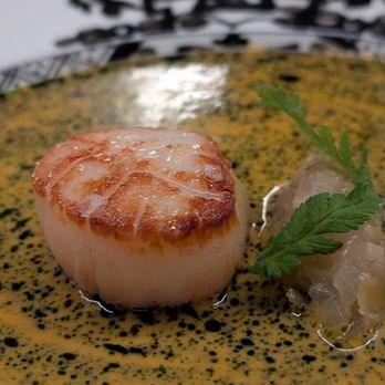 AnnaLena - scallop, smoked sungold tomato vin blanc - Canadian (New) Near Me - Vancouver, British Columbia AnnaLena - scallop, smoked sungold tomato vin blanc - Canadian (New) Near Me - Vancouver, British Columbia