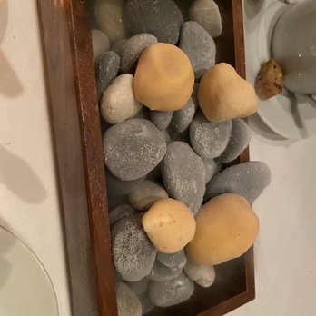 Frasca Food and Wine - Frozen rocks! The orange rocks are sorbet. - Italian Near Me - Boulder, Colorado Frasca Food and Wine - Frozen rocks! The orange rocks are sorbet. - Italian Near Me - Boulder, Colorado